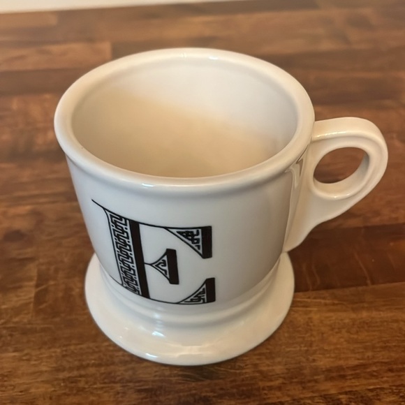 Anthropologie Initial Letter Coffee Tea Mug Set 4 L O V E LOVE Monogram - Picture 12 of 13